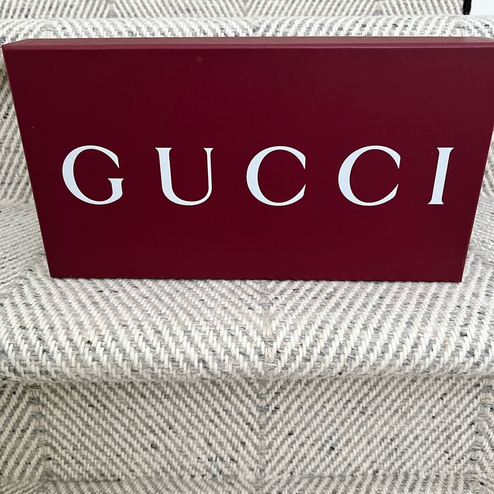 Gucci Burgundy Box with White Logo